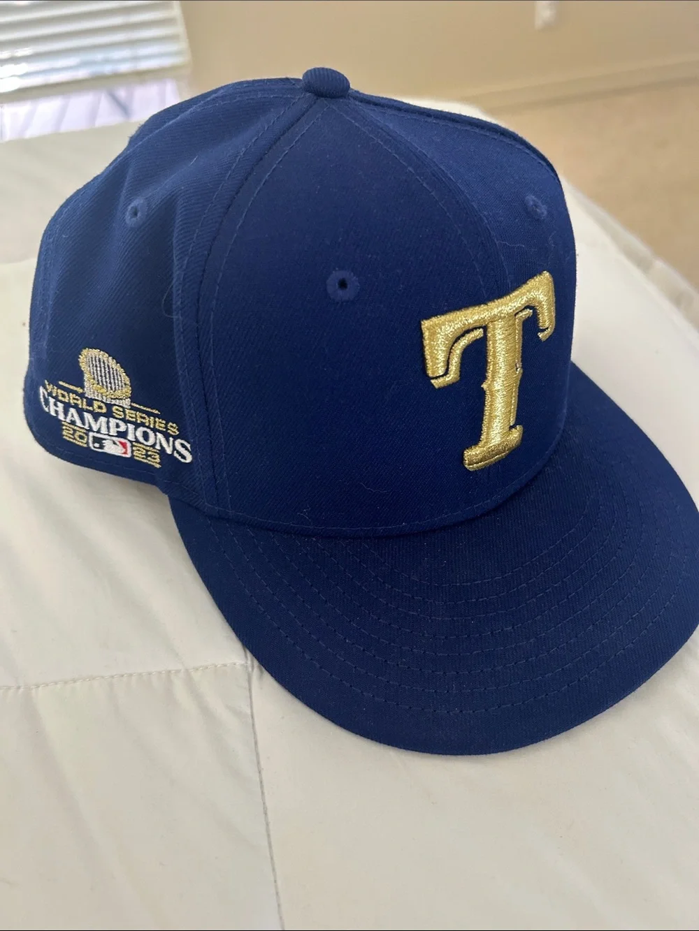 MLB 59FIFTY Navy and Black Fitted Cap with Gold Trim